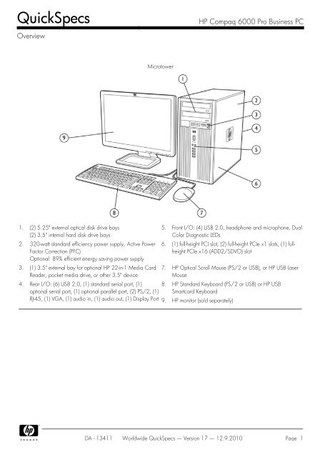 HP Compaq 6000 Pro Business PC - Ingram Micro