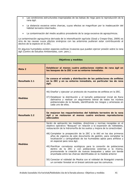 documento de objetivos y medidas de conservaciÃ³n ... - Euskadi.net