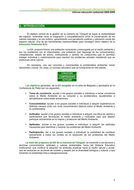 Informe de EducaciÃ³n ambiental