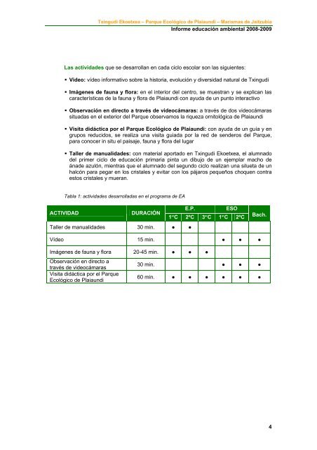 Informe de EducaciÃ³n ambiental