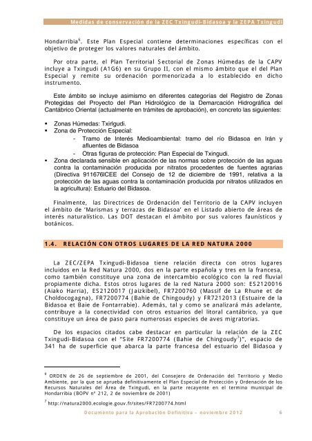 Documento 2. Objetivos y actuaciones particulares ... - Euskadi.net