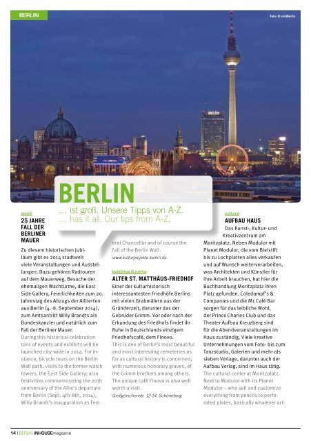 berlin - INHOUSE magazine