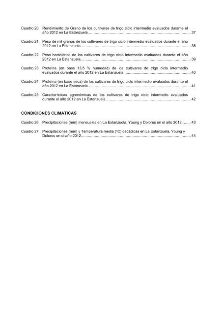 Trigo Ciclo Intermedio - Inia