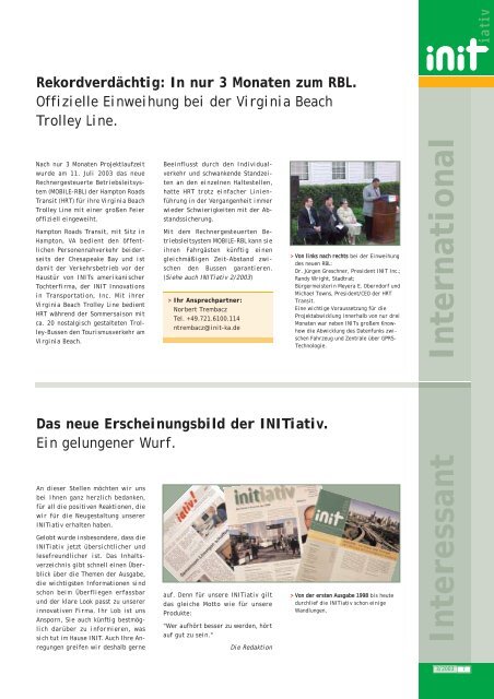 Ausgabe 03/2003 - Init