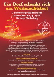 Ein Dorf schenkt sich ein Weihnachtsfest - initiative - blankenburg