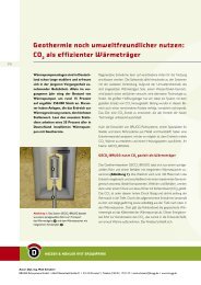 Projektbericht zum Geothermiesystem GECO2-BRUGG - Initiative CO2