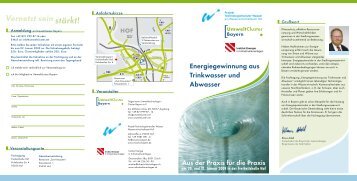 Energiegewinnung aus Trinkwasser und Abwasser - Initiative CO2