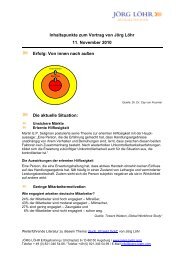 Angedachte Inhaltspunkte zum Vortrag von JÃ¶rg LÃ¶hr - Initiative CO2