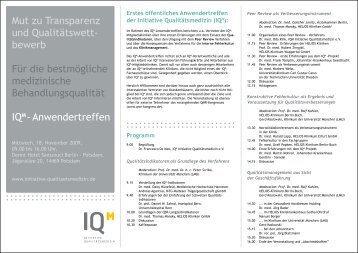 Download PDF - IQM Initiative QualitÃ¤tsmedizin