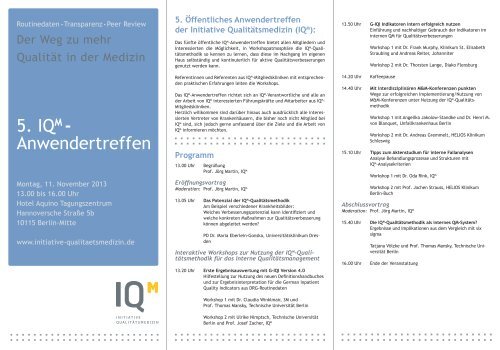 Download PDF - IQM Initiative Qualitätsmedizin