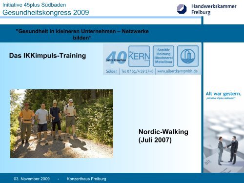 Gesundheitskongress 2009 - Initiative 45plus SÃ¼dbaden