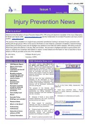 Injury Prevention News - Injury Observatory for Britain and Ireland