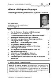 Inklusion â Gelingensbedingungen - Initative inklusive Schule in ...