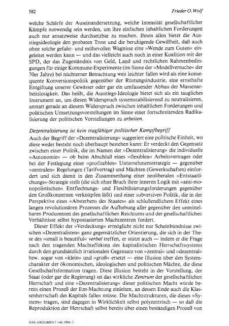 das argument - Berliner Institut fÃ¼r kritische Theorie eV