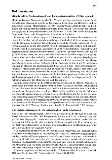 das argument - Berliner Institut fÃ¼r kritische Theorie eV