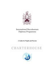 International Baccalaureate Guide | PDF - Charterhouse