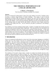 the thermal performance of a solar air heater - Eurotherm 2008