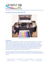 Installation Instructions: Epson R300 CFS - Ink Supply.com