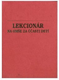 Lekcionár na omše za účasti detí - Inky