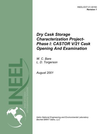 Dry Cask Storage Characterization Project - Idaho National Laboratory