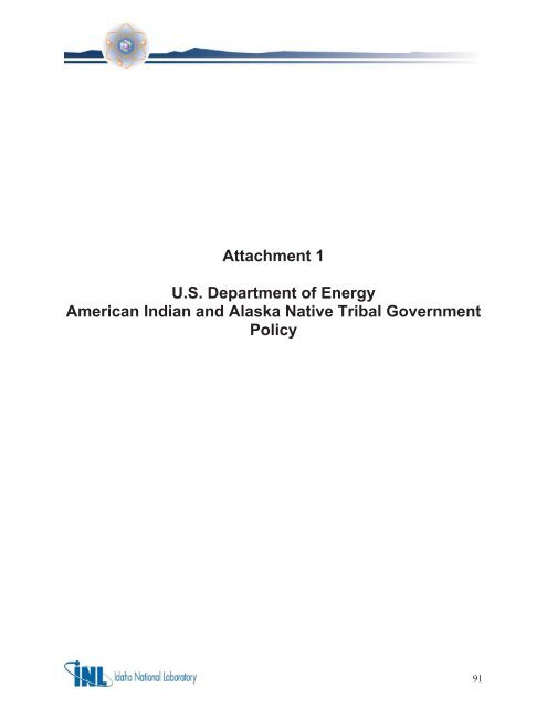 Idaho National Laboratory Cultural Resource Management Plan