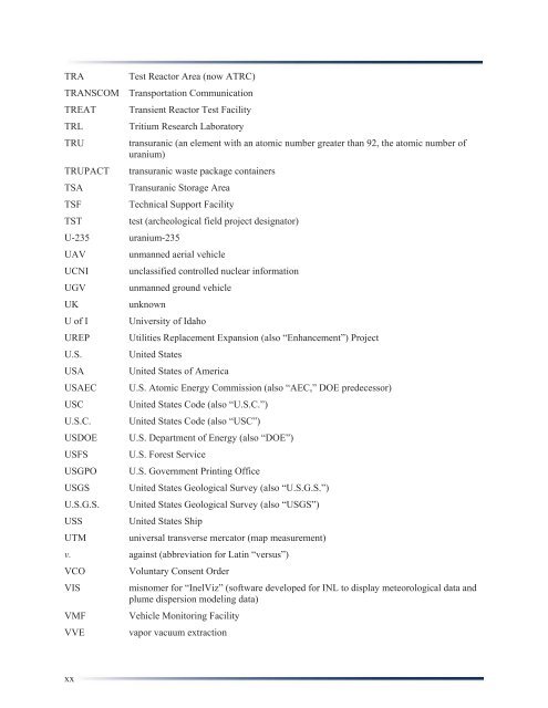 Idaho National Laboratory Cultural Resource Management Plan