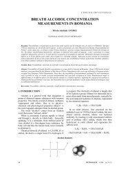 breath alcohol concentration measurements in romania