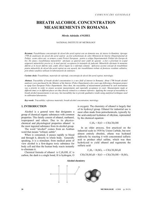 breath alcohol concentration measurements in romania