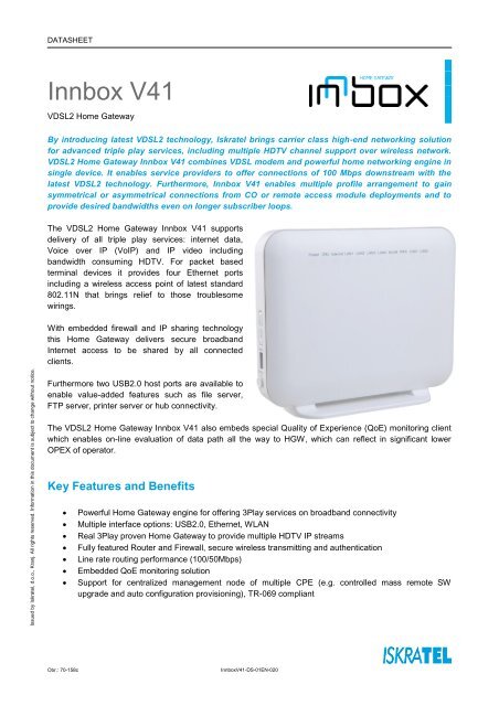 Innbox V41 - Innbox - World in A Box