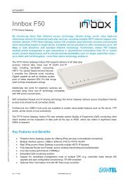 Innbox F50 (Datasheet) - Innbox - World in A Box