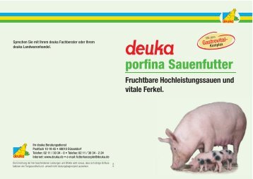 porfina Sauenfutter - deuka Deutsche Tiernahrung Gmbh & Co. KG