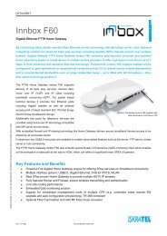 Innbox F60 (Datasheet) - Innbox - World in A Box