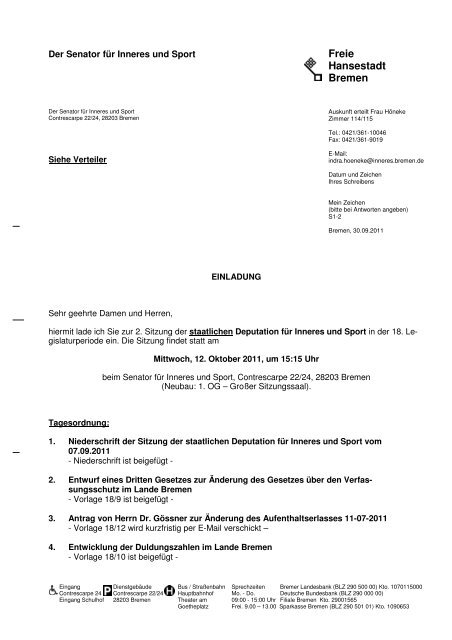 Einladung staatlich 12 10 2010.pdf - Senator fÃ¼r Inneres - Bremen