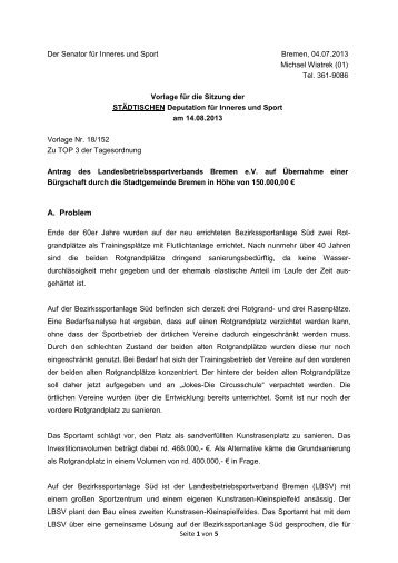TOP 03 städtisch.11930.pdf (360 kB) - Senator für Inneres - Bremen