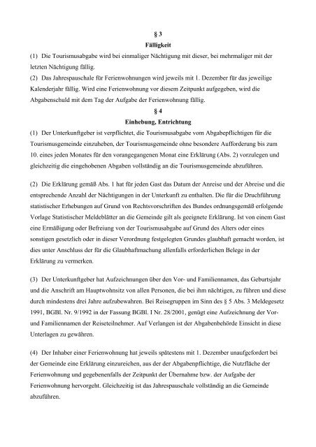 Tourismusabgabenverordnung ab 2006 - .PDF - Innerschwand