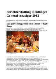 Die Berichte im Reutlinger General-Anzeiger - Inner Wheel ...