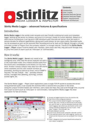 Stirlitz â MEDIA LOGGER & INSPECTOR