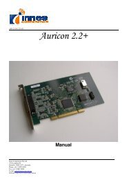 Auricon 2.2+ Manual - Innes Corporation