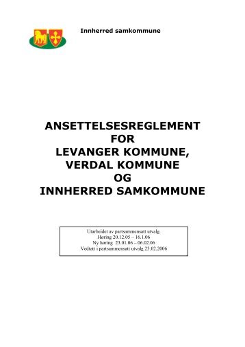 Ansettelsesreglement - Innherred samkommune