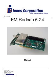 Radcap Manual - Innes Corporation