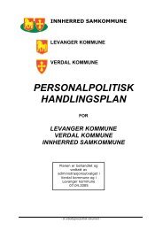 PERSONALPOLITISK HANDLINGSPLAN - Innherred samkommune