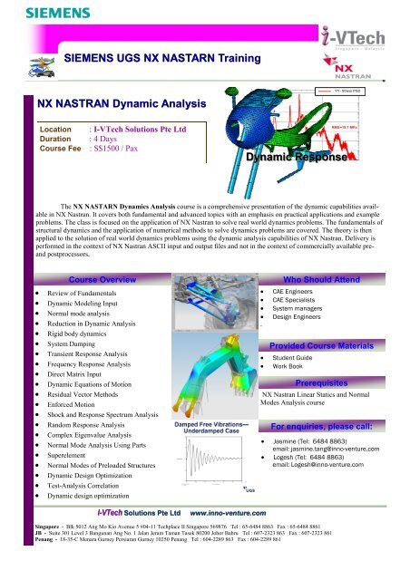 NX Nastran Dynamic Analysis-4 Days.pub - inno-venture.com