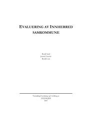 EVALUERING AV INNHERRED SAMKOMMUNE