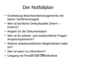 Notfallplan und Schutzkonzept - Innocence in danger