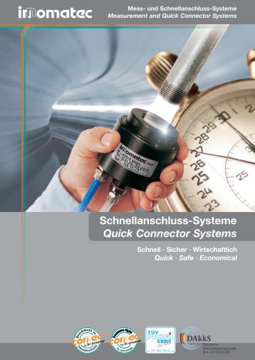 Schnellanschluss-Systeme Quick Connector Systems - Innomatec