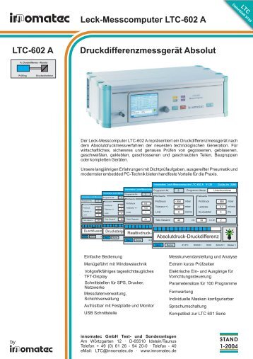 LTC-602 A - Innomatec