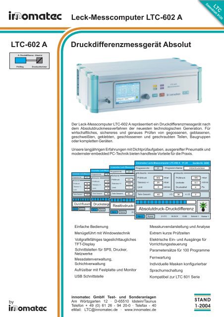 LTC-602 A - Innomatec