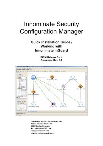 Innominate Security Configuration Manager Working with ...