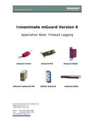 Innominate mGuard Version 6 - Innominate Security Technologies AG