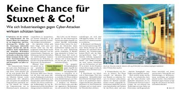 Keine Chance fÃ¼r Stuxnet & Co! - Innominate Security Technologies ...